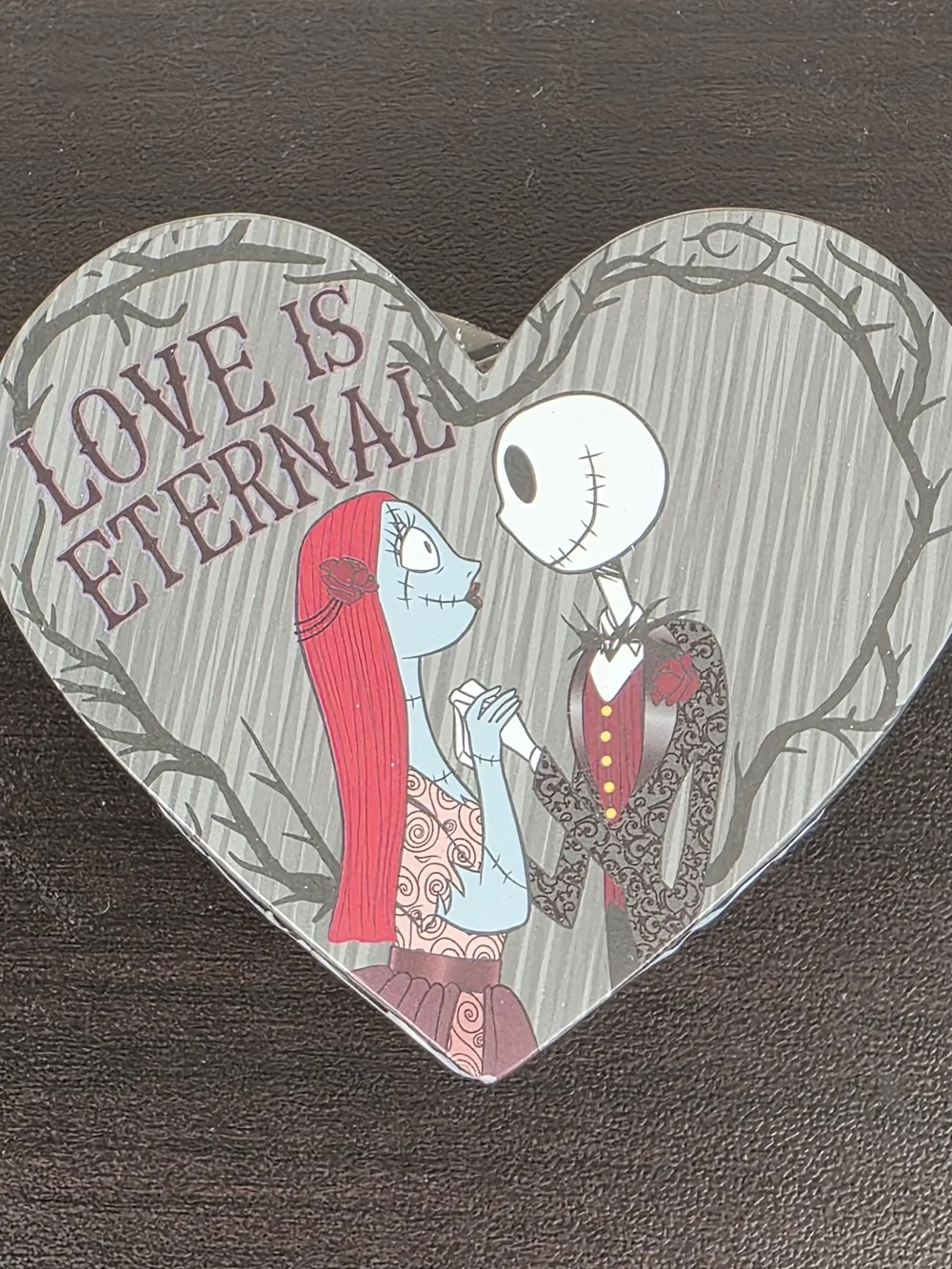 Nightmare Before Christmas Jack & Sally Trinket Box Heart Disney